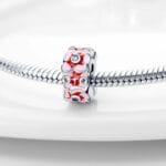 Charms do bransoletki Srebro 925 Kwiatki