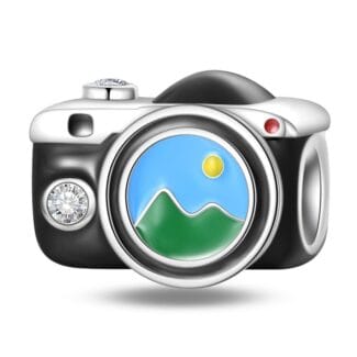 Charms do bransoletki Srebro 925 Aparat Fotograficzny