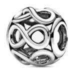 Charms do bransoletki Srebro 925 Ażurowa Kula Nieskończoności Charms do bransoletki Srebro 925 Ażurowa Kula Nieskończoności