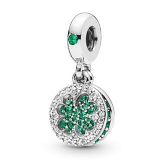 Charms do bransoletki Srebro 925 Koniczynka