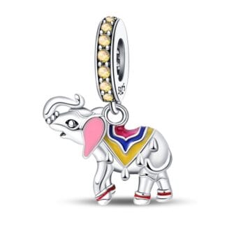 Charms do bransoletki Srebro 925 Słoń