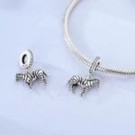 Charms do bransoletki Srebro 925 Zebra