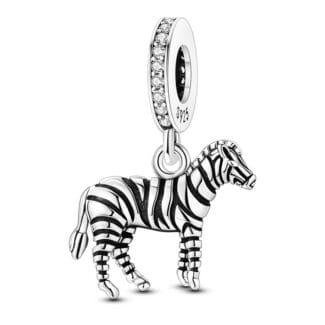 Charms do bransoletki Srebro 925 Zebra