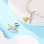 Charms do bransoletki Srebro 925 Mumia i Piramida z Egiptu