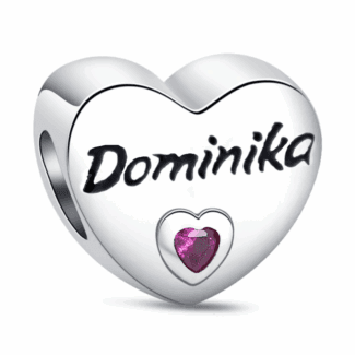 Charms do bransoletki Srebro 925 Imię Dominika