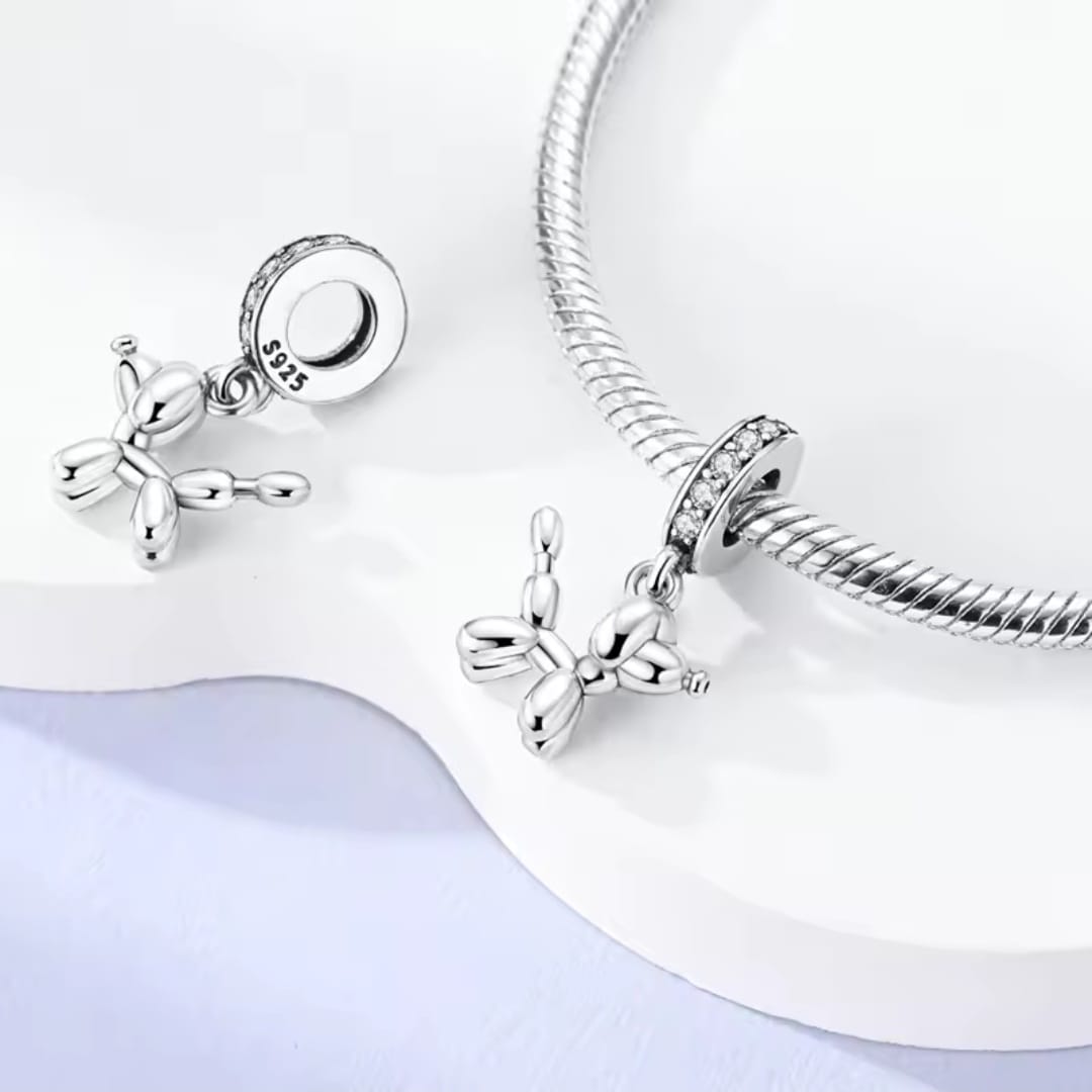 Charms do bransoletki Srebro 925 Balonowy Piesek Charms do bransoletki Srebro 925 Balonowy Piesek