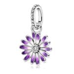 Charms do bransoletki Srebro 925 Kwiat Stokrotki