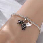 Charms do bransoletki Srebro 925 Halloween Duch Pająk i Trumna