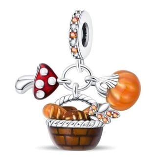 Charms do bransoletki Srebro 925 Jesienny Kosz