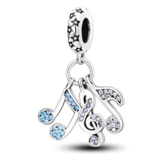 Charms do bransoletki Srebro 925 Nuty Klucz Wiolinowy