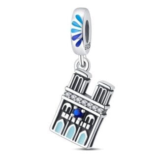 Charms do bransoletki Srebro 925 Paryż Katedra Notre-Dame