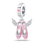 Charms do bransoletki Srebro 925 Baletki Różowe Charms do bransoletki Srebro 925 Baletki Różowe