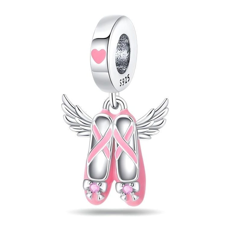 Charms do bransoletki Srebro 925 Baletki Różowe Charms do bransoletki Srebro 925 Baletki Różowe