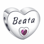 Charms do bransoletki Srebro 925 Imię Beata