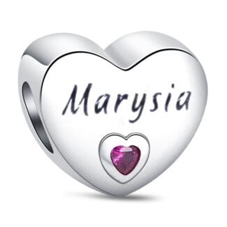 Charms do bransoletki Srebro 925 Imię Marysia Maria