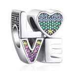 Charms do bransoletki Srebro 925 Love