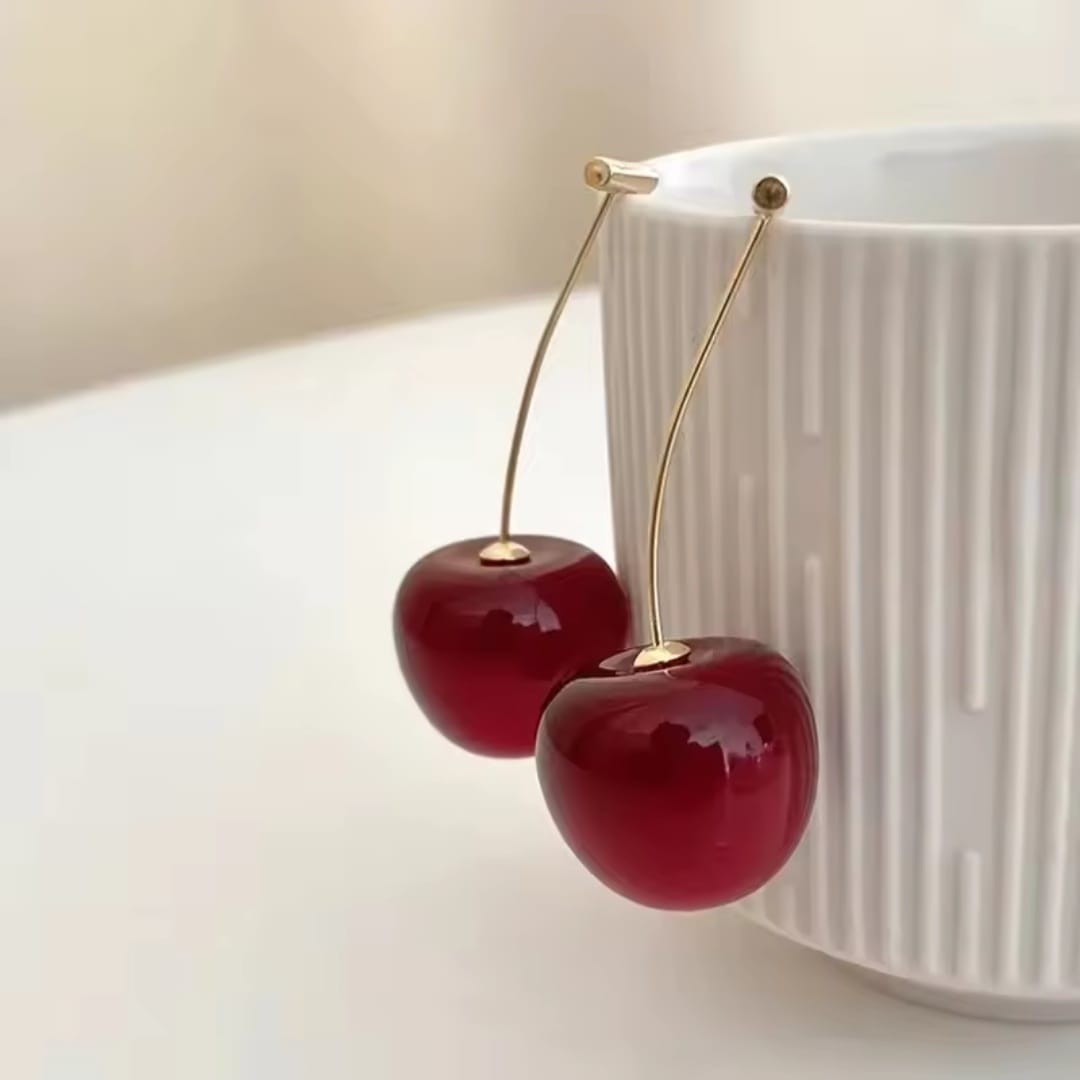 Kolczyki stal chirurgiczna Wiśnie Kolczyki stal chirurgiczna Wiśnie