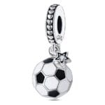 Charms do bransoletki Srebro 925 Piłka nożna