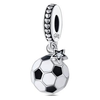 Charms do bransoletki Srebro 925 Piłka nożna