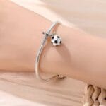 Charms do bransoletki Srebro 925 Piłka nożna