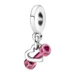 Charms do bransoletki Srebro 925 Hantla Różowa