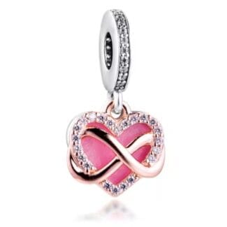 Charms do bransoletki Srebro 925 Rodzinne Serce