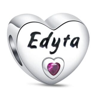 Charms do bransoletki Srebro 925 Imię Edyta