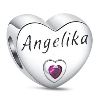 Charms do bransoletki Srebro 925 Imię Angelika Charms do bransoletki Srebro 925 Imię Angelika