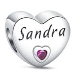 Charms do bransoletki Srebro 925 Imię Sandra Charms do bransoletki Srebro 925 Imię Sandra