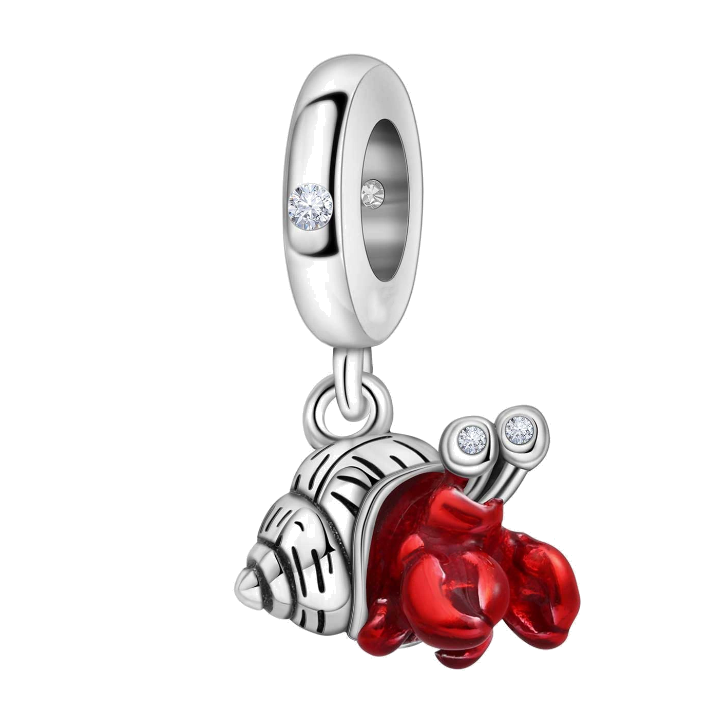 Charms do bransoletki Srebro 925 Krab Pustelnik ze Spiralną Muszlą Charms do bransoletki Srebro 925 Krab Pustelnik ze Spiralną Muszlą